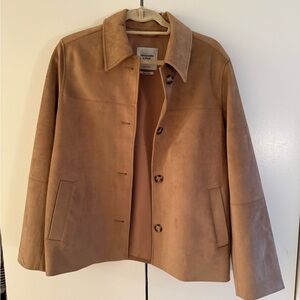 Abercrombie & Fitch Vegan Suede Jacket size small